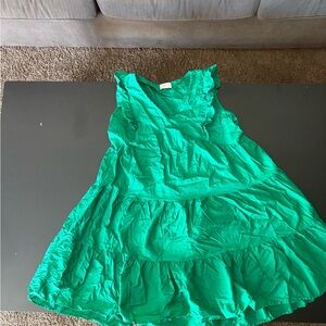 Elegant Green Ruffle Dress